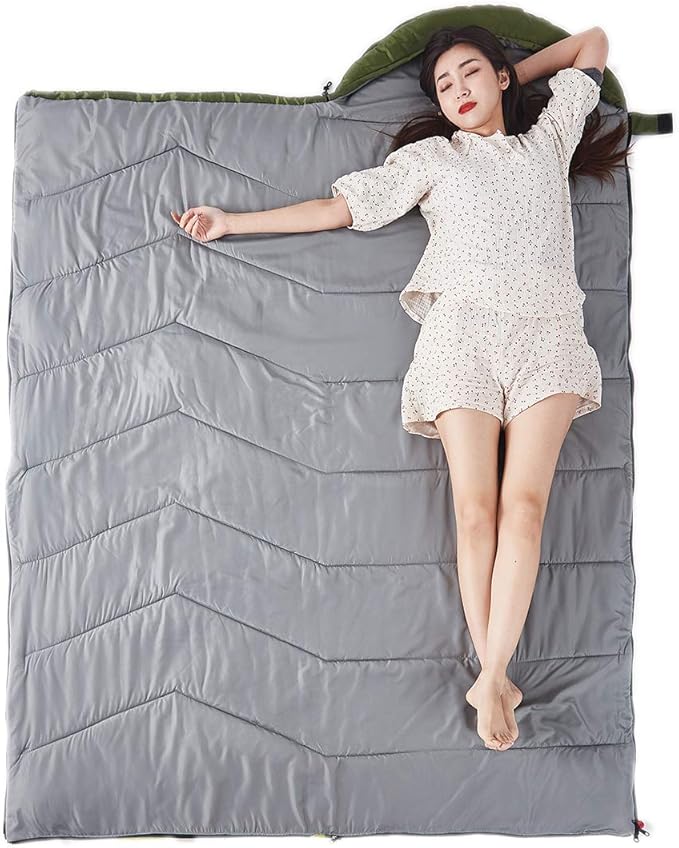 Sleeping Bag 4 Seasons Adults & Kids for Camping Hiking Trips Warm Cool Weather,Lightweight and Waterproof with Compression Bag,Indoors Outdoors Activities