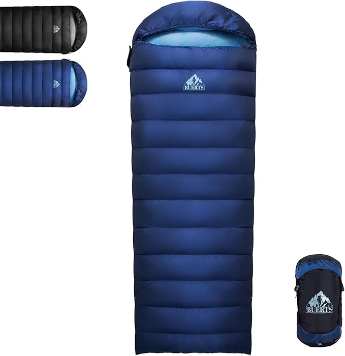 Lightweight Sleeping Bag for Adults. 59-24°F.Weighs only 1.85/2.68lb. Down Sleeping Bag for Hiking, Camping, Mountaineering, Adventure and Backpacking.
