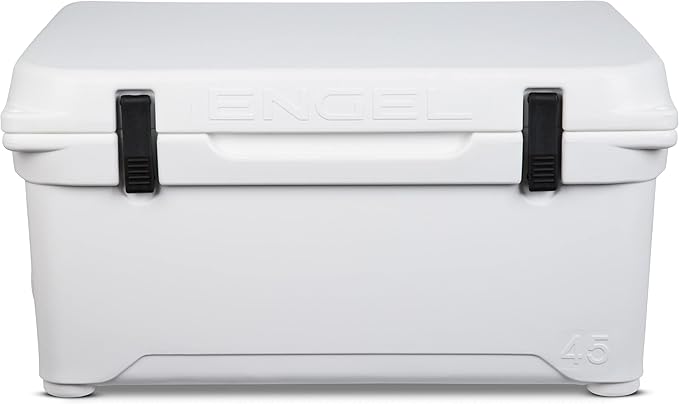 Engel Coolers ENG45 Cooler | 40 Can High Performance Durable Seamless Rotationally Molded Ice Box for Camping, Hunting, and Fishing