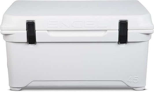 Engel Coolers ENG45 Cooler | 40 Can High Performance Durable Seamless Rotationally Molded Ice Box for Camping, Hunting, and Fishing