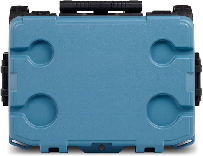 Igloo Trailmate 52Qt Wheeled Cooler, Insulated Hard Shell Ice Chest, Modern Blue