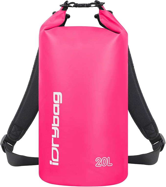 IDRYBAG Dry Bags for Kayaking Waterproof 2L/5L/10L/15L/20L, Small Dry Bag Waterproof Floating, Dry Sack Waterproof Bag for Paddleboarding Travel