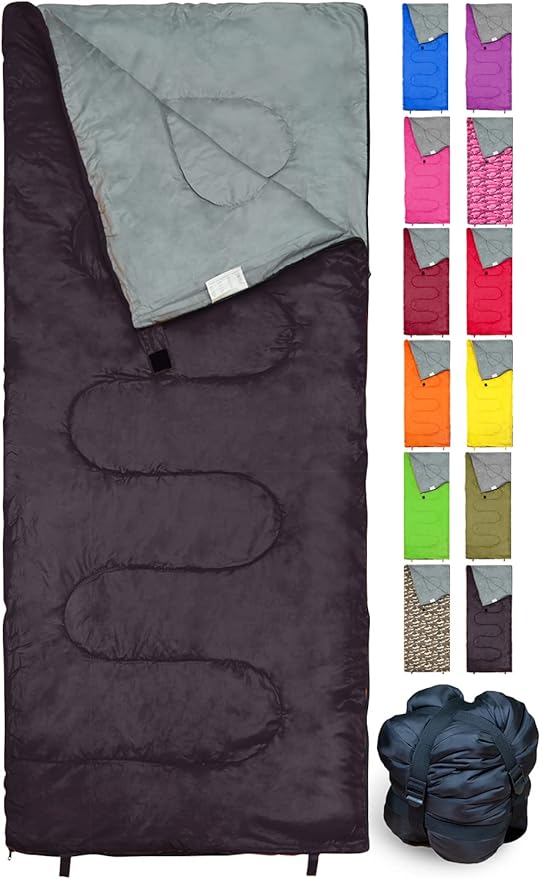 Sleeping Bag Indoor & Outdoor Use. Great for Kids, Boys, Girls, Teens & Adults. Ultralight and Compact Bags are Perfect for Hiking, Backpacking & Camping