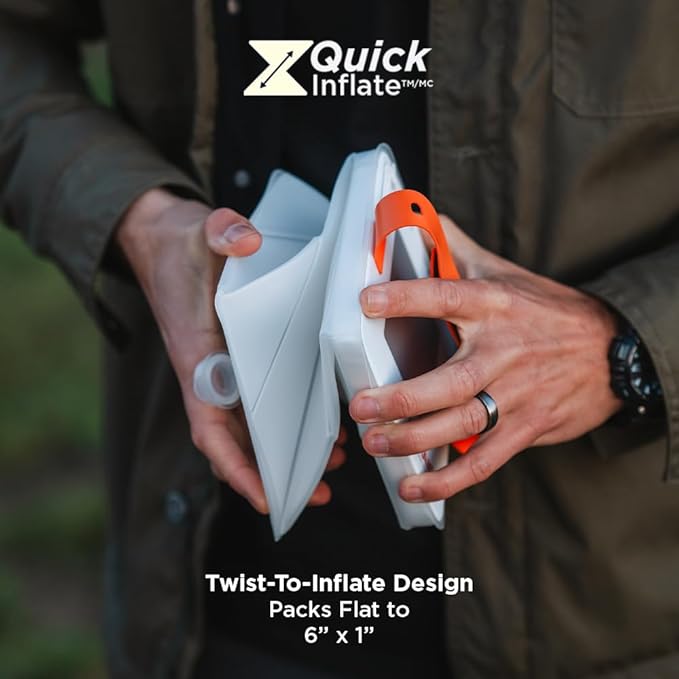 LuminAID Max Quick Inflate 2-in-1 Solar Camping Lantern and Phone Charger - Rechargeable LED Lamp for Camping, Hiking & Travel - Waterproof Emergency Light for Power Outages, Hurricane, Survival Kits