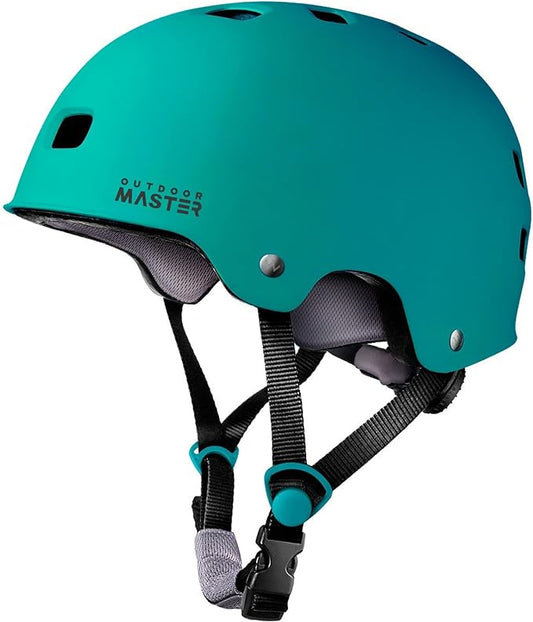 OutdoorMaster Skateboard Cycling Helmet - Two Removable Liners Ventilation Multi-Sport Scooter Roller Skate Inline Skating Rollerblading for Kids, Youth & Adults