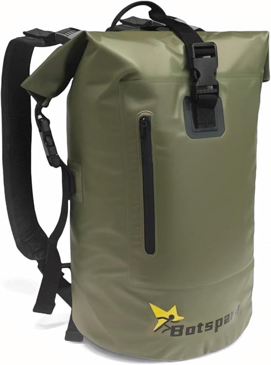 Waterproof Dry Bag Backpack - Lightweight Hiking Pack with Zippered Pocket for Camping, Kayaking, Travel, Hiking, Fishing, Outdoor Enthusiasts（25L）