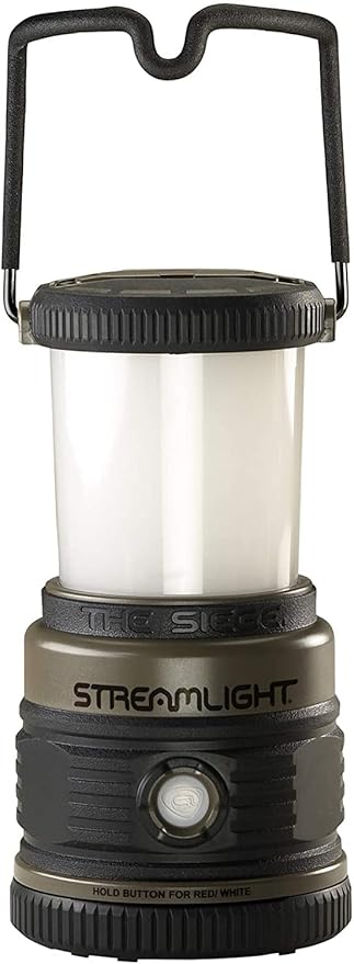 Streamlight 44931 Siege 540-Lumen Compact D Alkaline Outdoor Hand Lantern/Flashlight Combo, Coyote
