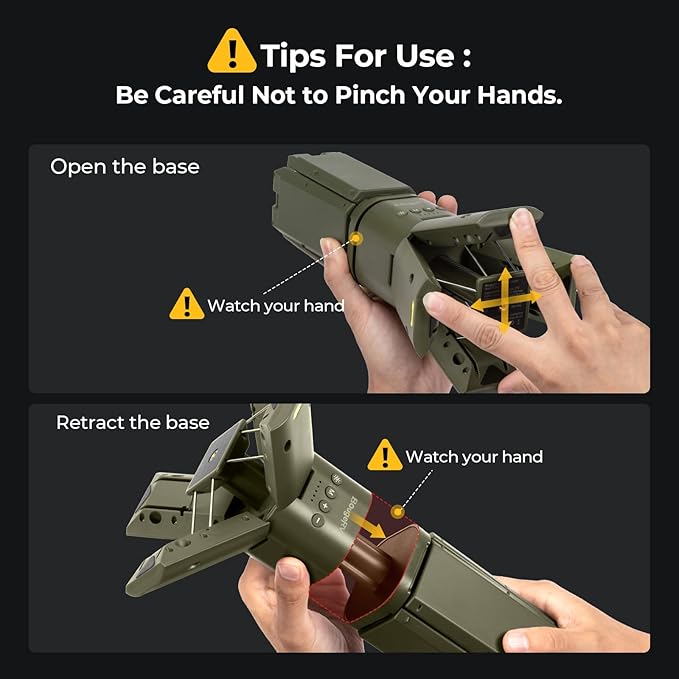 BougeRV Camping Light, Telescopic Rechargeable Camping Lantern, 13400mAh Rotatable Electric Outdoor Lamp, IPX5 Waterproof, Portable Light for Camping, Hiking, Power Outage, Adventure, Emergency Use