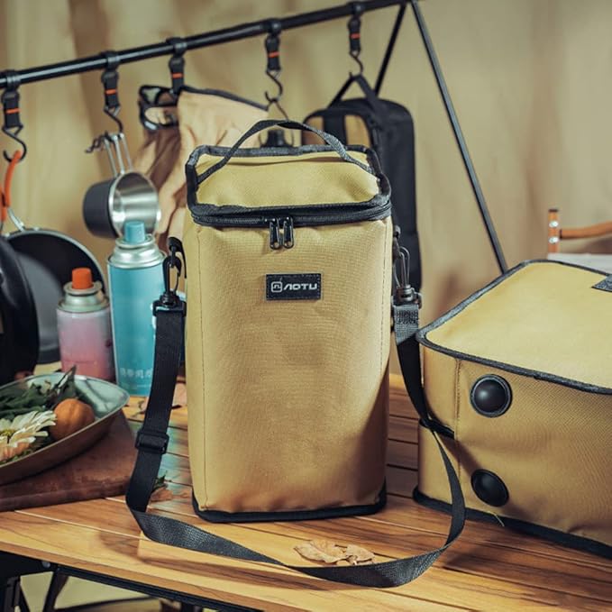 Camping Lantern Storage Bag for Outdoor Gear - Carrying Case for Canister, Gas Tank