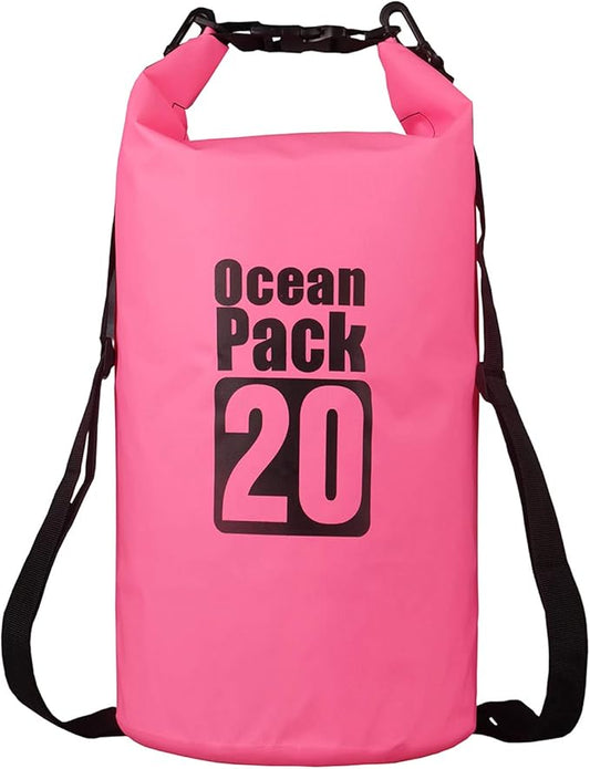 2L/3L/5L/10L/15L/20L/30L 500D Tarpaulin Heavey-Duty PVC Water Proof Dry Bag Sack for Kayaking/Boating/Canoeing/Fishing/Rafting/Swimming/Camping/Snowboarding