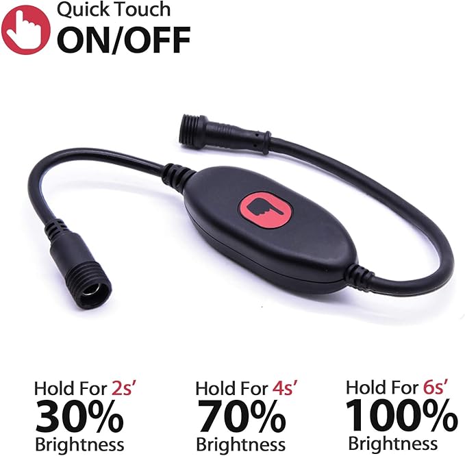 ALL-TOP Dimmable LED Camping Light Flexible Strip IP68 with Mounting Jacket - 1300 Lumen - IP68 Dual-Protection Water Resistanc Perfect for RV Camping and Overland