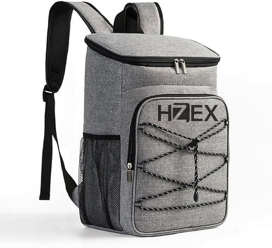Travel Cooler Lunch Backpack, 25L or 25 Can Hiking Back Pack, Insulated Lunch Box Bag, Water Resistant Can Beach Cooler, Leakproof and Lightweight for Traveling, Fishing, Camping