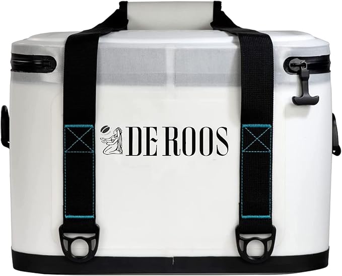 DEROOS 18/27/35Cans 72-Hours Soft Cooler Bag Leak-Proof Soft Pack Cooler Bag Waterproof Insulated Soft Sided Cooler for Hiking, Camping, Sports, Picnics, Sea Fishing, Road Beach Trip