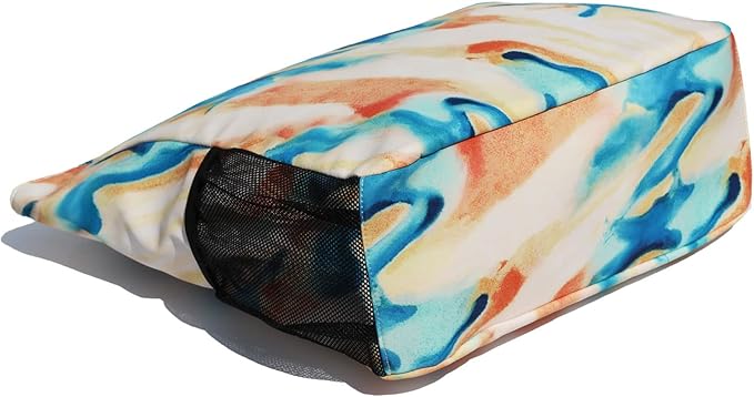 ESVAN Original Floral Water Resistant Large Tote Bag Shoulder Bag for Gym Beach Travel Daily Bags Upgraded