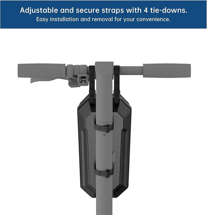 Hiboy Scooter Storage Bag, 3L/4L Large Capacity Scooter Handlebar Bag, Front Hanging Bag for Electric Scooter/Electric Bike, for Carrying Chargers, Phone, Keys with Waterproof Hardshell EVA Material