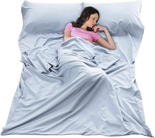 Sleeping Bag Liner Ultralight Travel Sheet Dirt-Proof Travel Camping Sheet Sleeping Sheet Hotel Sheet for Outdoor Travel Hiking Hotels Picnics