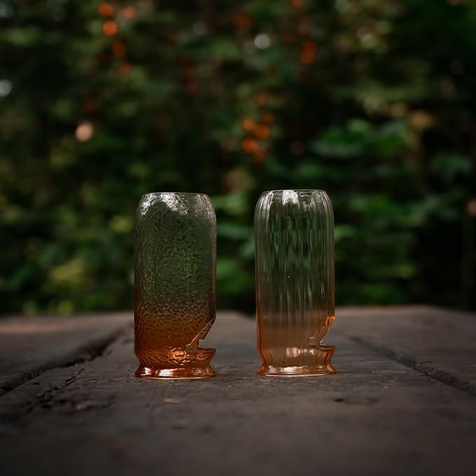 Fire-Maple Orange Camping Lantern Glass, Steel & Aluminum | Propane or Isobutane Fuel Canister Beautiful Lights | NO Mantles Needed | Propane Lanterns for Camping, Emergency Essential