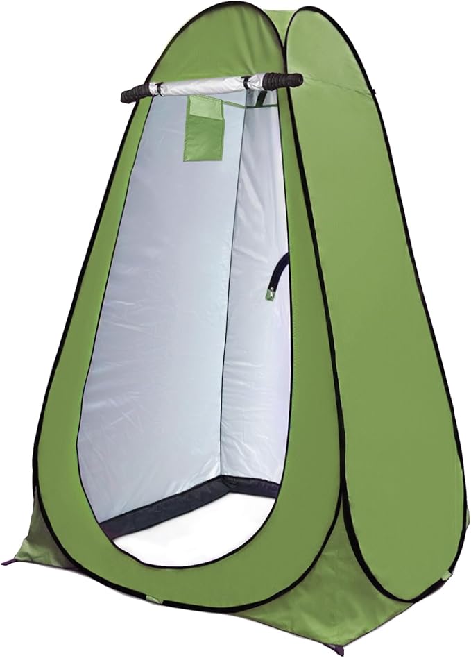 Anngrowy Pop Up Privacy Shower Tent - Portable Outdoor Camping Bathroom Toilet Changing Dressing Room - UPF40+ Waterproof