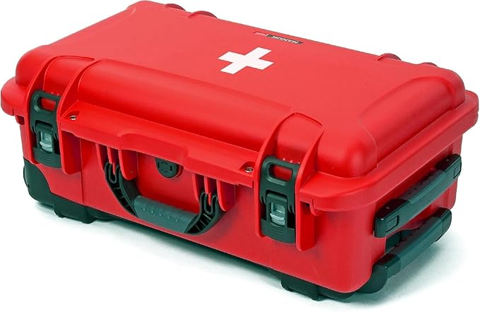Nanuk 935 Waterproof First Aid Prepper Survival Gear Dust and Impact Resistant Case - Empty - Red, 935-FSA9
