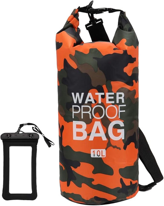 Waterproof Dry Bag 2L/5L/10L/15L/20L/30L, Roll Top Sack Keeps Gear Dry for Kayaking, Rafting, Boating, Swimming, Camping, Hiking, Beach, Fishing with Free Waterproof Phone Case