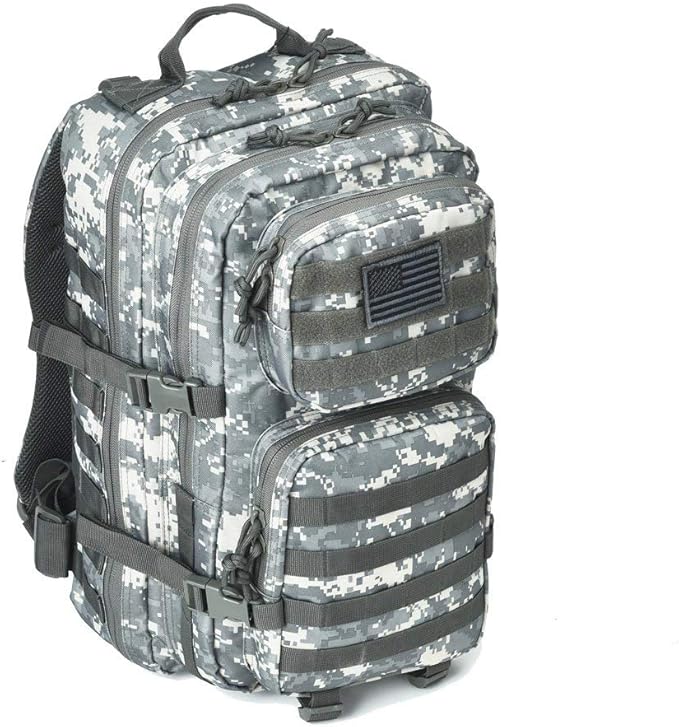 REEBOW GEAR Military Tactical Backpack Large Army 3 Day Assault Pack Molle Bag Backpacks (ACU Camo)