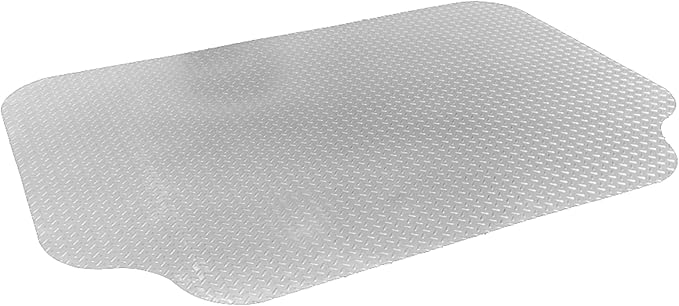 RESILIA Large Under Grill Mat – Heavy Duty, Reusable Outdoor Floor Protector Mats for Deck, Patio, & Garage – 72 Inch x 48 Inch with 12 Inch Splatter Protection Lip, Silver Diamond Plate