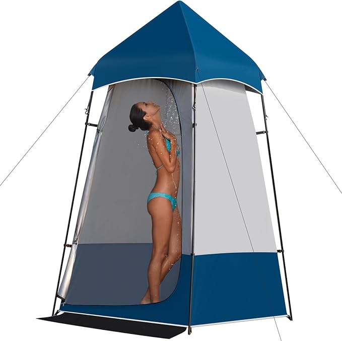 Leader Accessories 6.9 FT Portable Camping Shower Tent Outdoor Changing Room Privacy Tent for Camping, Toilet, Shower