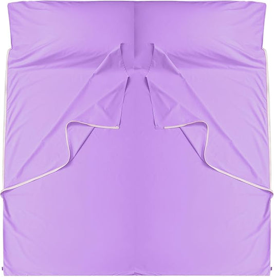 Brand - GANNAFEE Cotton Sleeping Bag Liner with Zipper - 100% Cotton Travel Sheet Sleep Sack Adult - Travel Sleeping Bag for Hotels Camping Hiking