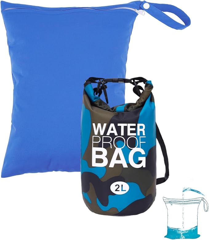 babygoal Waterproof Wet Bag and Dry Bag, Roll Top Waterproof Backpack Sack for Travel,Swimming,Kayaking, Beach, Rafting, Boating, Hiking, Camping and Fishing 2WLL05-B