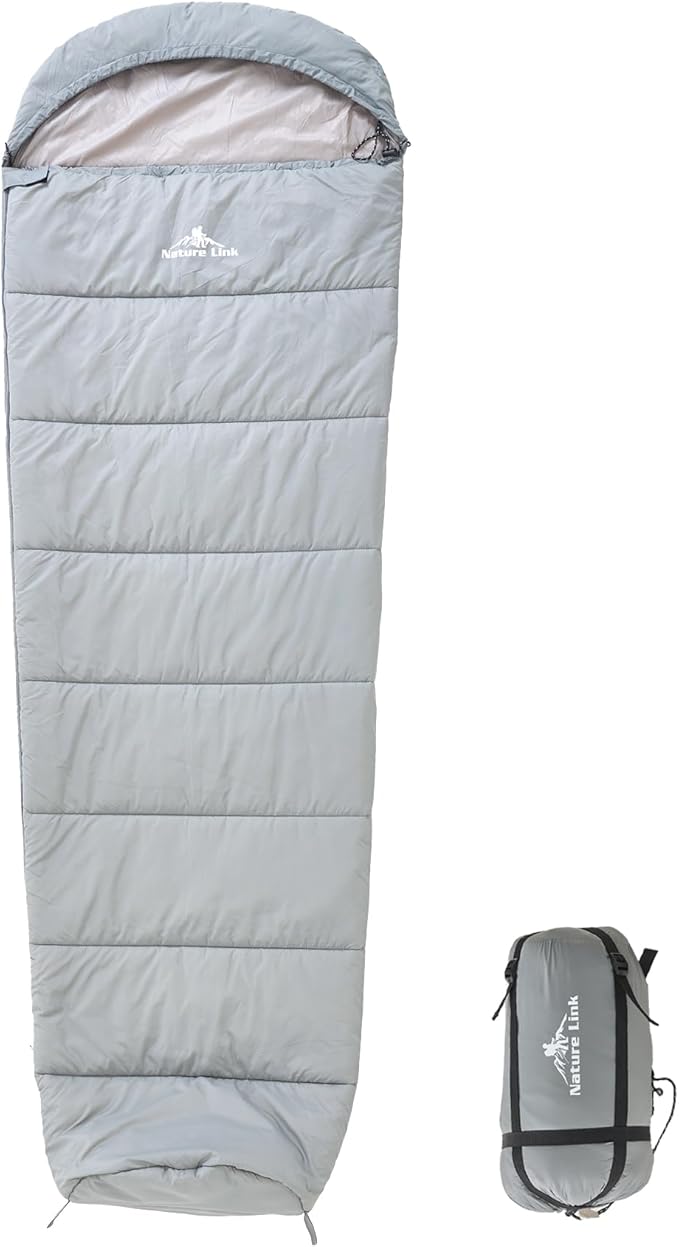 Lightweight Mummy Sleeping Bag 2.87lbs, Backpacking Sleeping Bag 42℉-55℉, Nylon Shell and Lining, Compact, Ultralight Sleeping Bag for Backpacking Camping Hiking