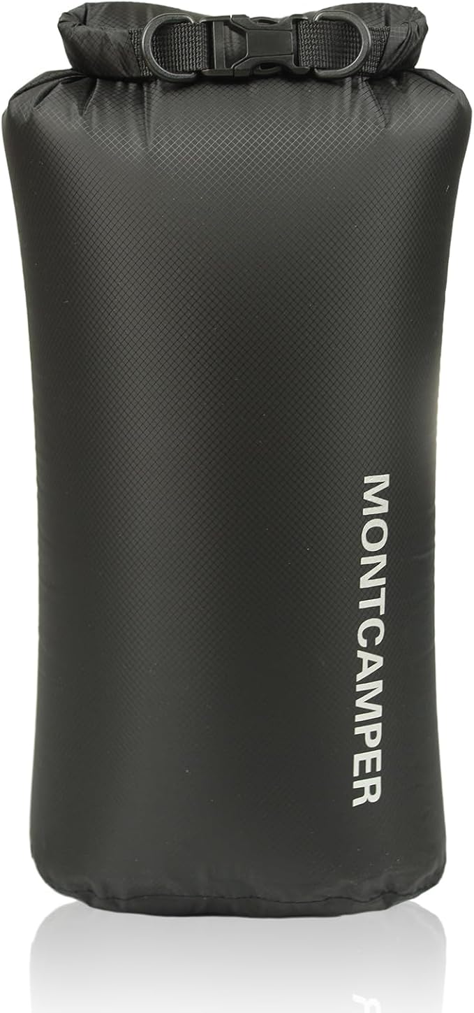 Waterproof Dry Bag-Large capacity Storage Sack for Outdoor Adventures-Enhanced 30D Nylon Waterproof Fabric-Float on Water-Keep Luggage Dry and Organized(10L/Black)