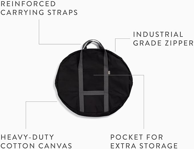 Barebones Cowboy Grill Charcoal Tray Carry Bag - Outdoor Grill Bag, Backyard and Grill Accessory, Easy Storage Bag for Fire Pit