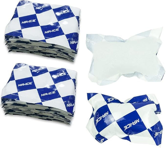 Reusable Dry Ice Packs for Shipping & Storage - Long Lasting Cold Packs for Lunch Box & Coolers - Ideal for Frozen Food & Drinks