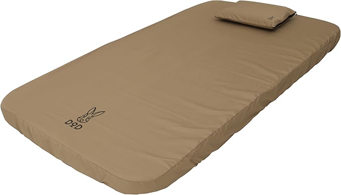 Soto Sleeping Pad for Camping - Extra Thick Self-Inflating Camping - Mattress and Pillow - Tan - Medium