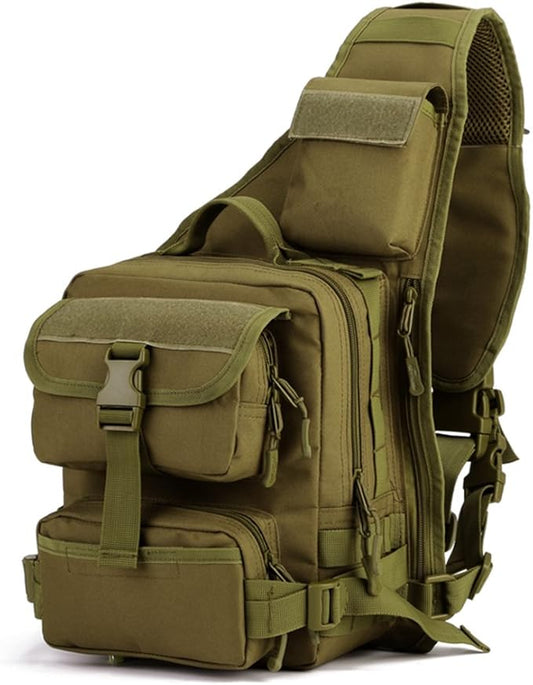 HUNTVP Tactical Military Sling Pack Chest Daypack Molle Backpack Shoulder Bag