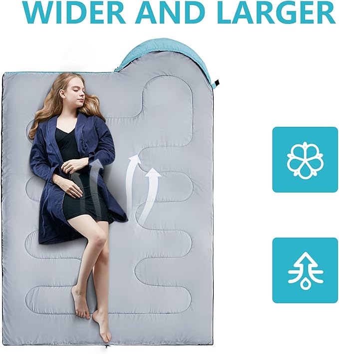 Sleeping Bags for Adults,Kids & Girls-Warm & Cold Weather Lightweight Waterproof Sleeping Bag Backpack with Compact Bag,Great for 3-4 Seasons Hiking,Camping and Outdoor Mountaineering