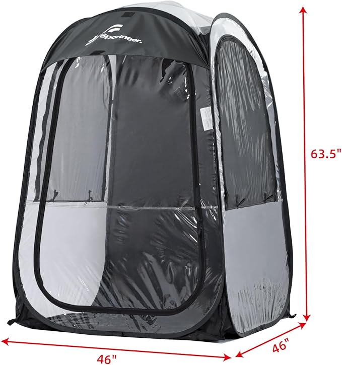 Sportneer Sports Tent, 1 Person Tent Sports Tents for Parents for Cold Day Lightweight Portable Pop Up Tent for Sports Event, Protection from Cold Wind and Rain