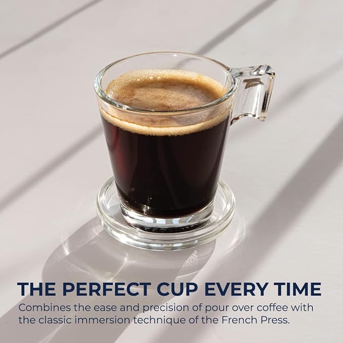 Clever Coffee Dripper and Filters, Large 18 oz, Original Classic Design, Safe BPA Free Plastic, Drip Coffee Maker, Pour Over, 100 Filters, Coaster and Lid