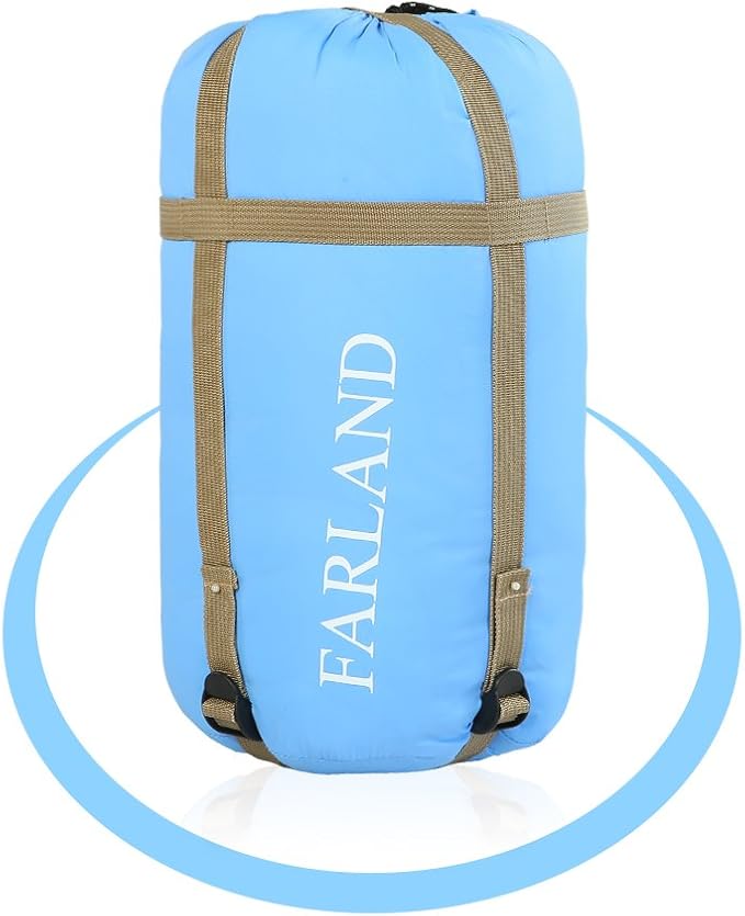 FARLAND Sleeping Bags 30℉ for Adults Teens Kids with Compression Sack Portable and Lightweight for 3-4 Season Camping, Hiking,Waterproof, Backpacking and Outdoors