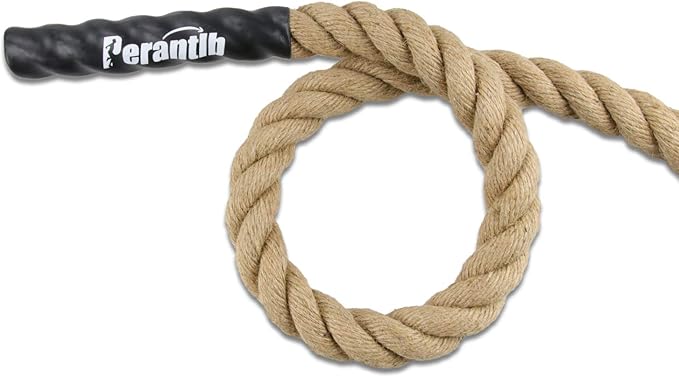 Perantlb Outdoor Climbing Rope for Fitness and Strength Training, Workout Gym Climbing Rope, 1.5'' in Diameter, Length Available: 8,10, 15, 20, 25, 30,40, 50 Feet…