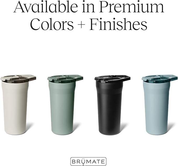 BrüMate Pour Over 20oz Insulated Travel Coffee Mug | 2-in1 Travel Coffee Maker with 100% Leak Proof Lid | Insulated Coffee Tumbler | Travel & Camping | Comes with Filter Dripper (Matte Black)