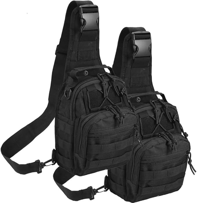 Tactical Shoulder Bag,1000D Outdoor Military Sling Daypack Backpack