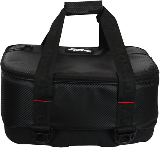 AO Coolers Stow N' Go Soft Cooler, Low-Profile, Leakproof with High-Density Insulation, Holds Ice for 24 Hours, HD Foam Bottom, Carbon Black, 18 Pack