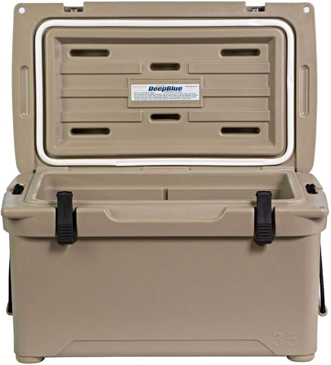 Engel Coolers ENG35 Cooler | 36 Can High Performance Durable Seamless Rotationally Molded Ice Box for Camping, Hunting, and Fishing