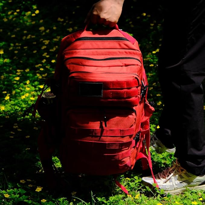 Military Tactical Backpack 45L Large Tactical Backpack for Men, Hiking Rucksack With Bottle Holder