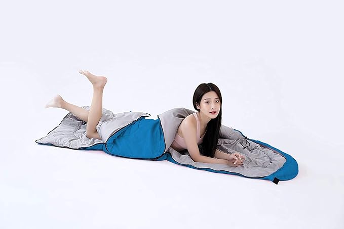 tuphen- Sleeping Bags for Adults Kids Boys Girls Backpacking Hiking Camping Microfiber Liner, Cold Warm Weather 4 Seasons Indoor Outdoor Use, Lightweight & Waterproof
