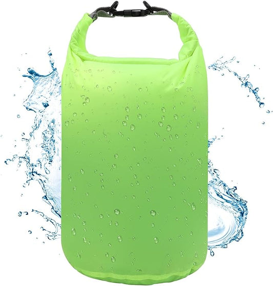 R2Depot Waterproof Dry Bag, 5L/10L/20L/40L/70L Dry Storage Bag for Kayaking, Gym, Hiking, Swimming (Green, 10L)
