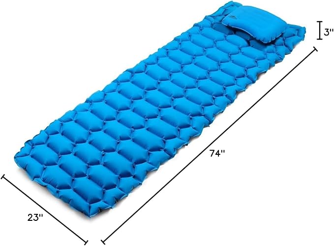 Cascade Mountain Tech Camping Sleeping Pad with Pillow Carry Bag
