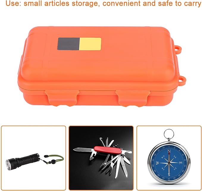 Alomejor Dry Box Survival Storage Box Dustproof Pressure Proof Outdoor Survival Equipment Sealed Container Box for Outdoor Survival