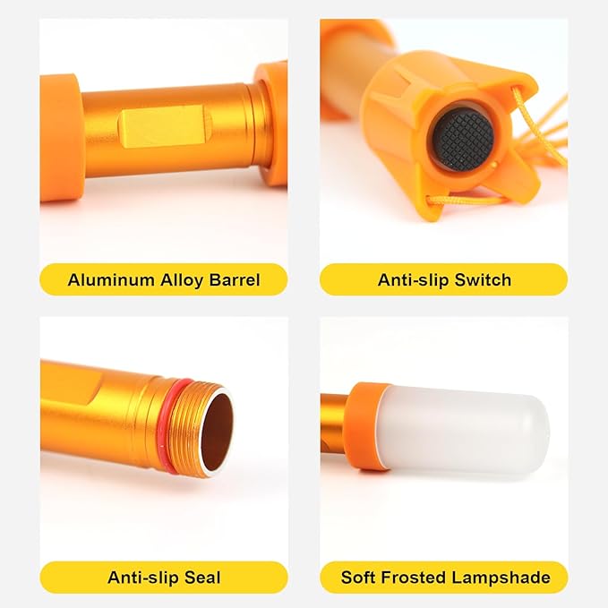 Camping Lantern 3 Packs Portable LED Tent Light Emergency Lights（2 Usage Forms）Camping Accessories Tent Lamp(with Lanyard) for Camping Lights, Kids’ Adventure, Party, Power Outages, Hiking etc.